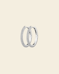 Bianca Boho Just Perfect Hoops Rock Crystal Silver - Charlotte Bonde Sthlm
