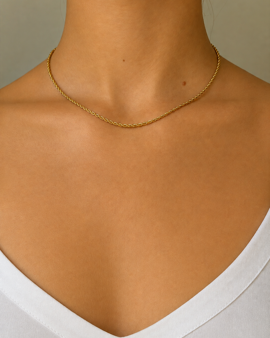 Signature Stack Rope Chain Gold 45 cm