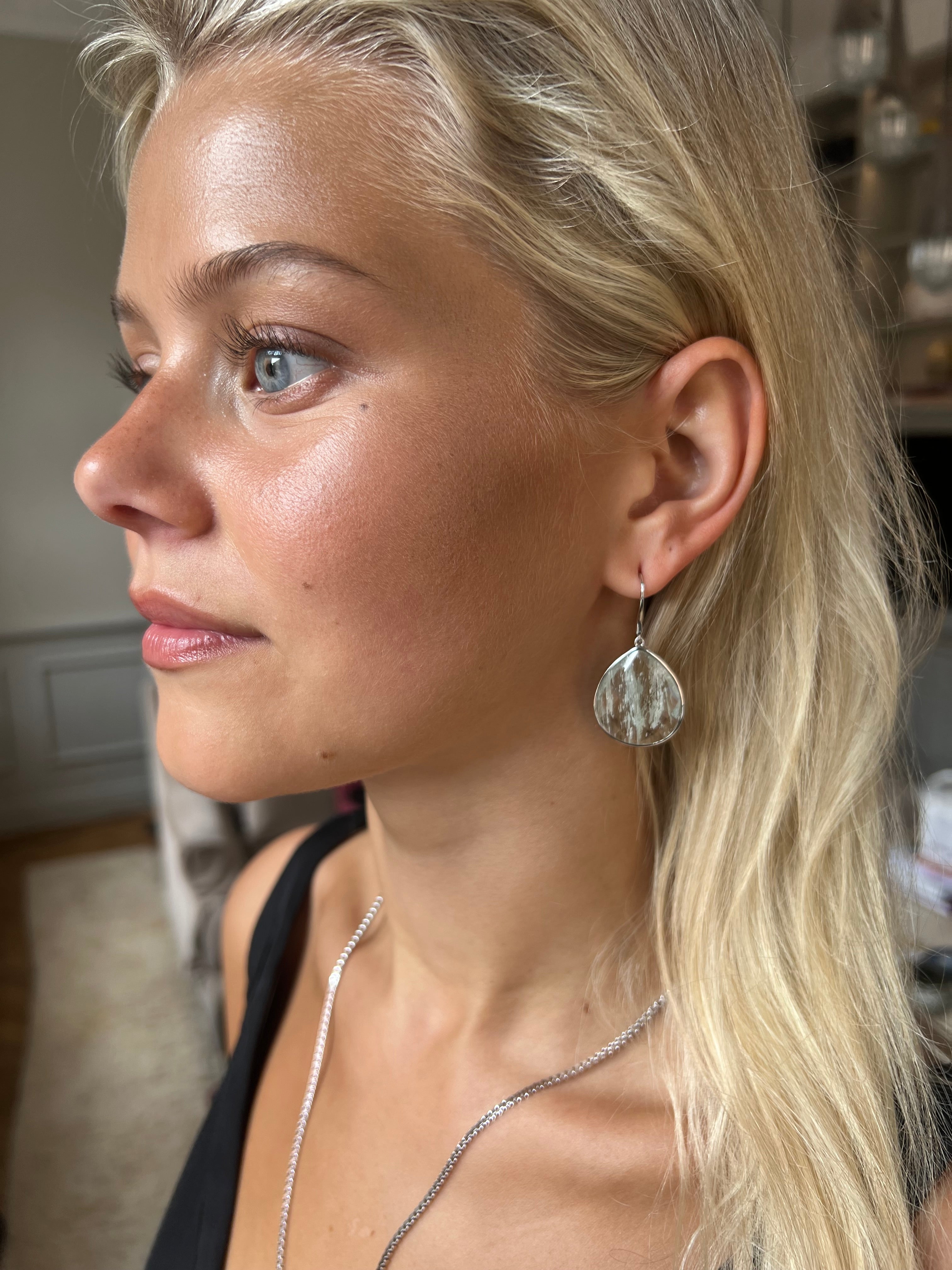 Paulina Just Perfect Earrings Aqua Green Silver