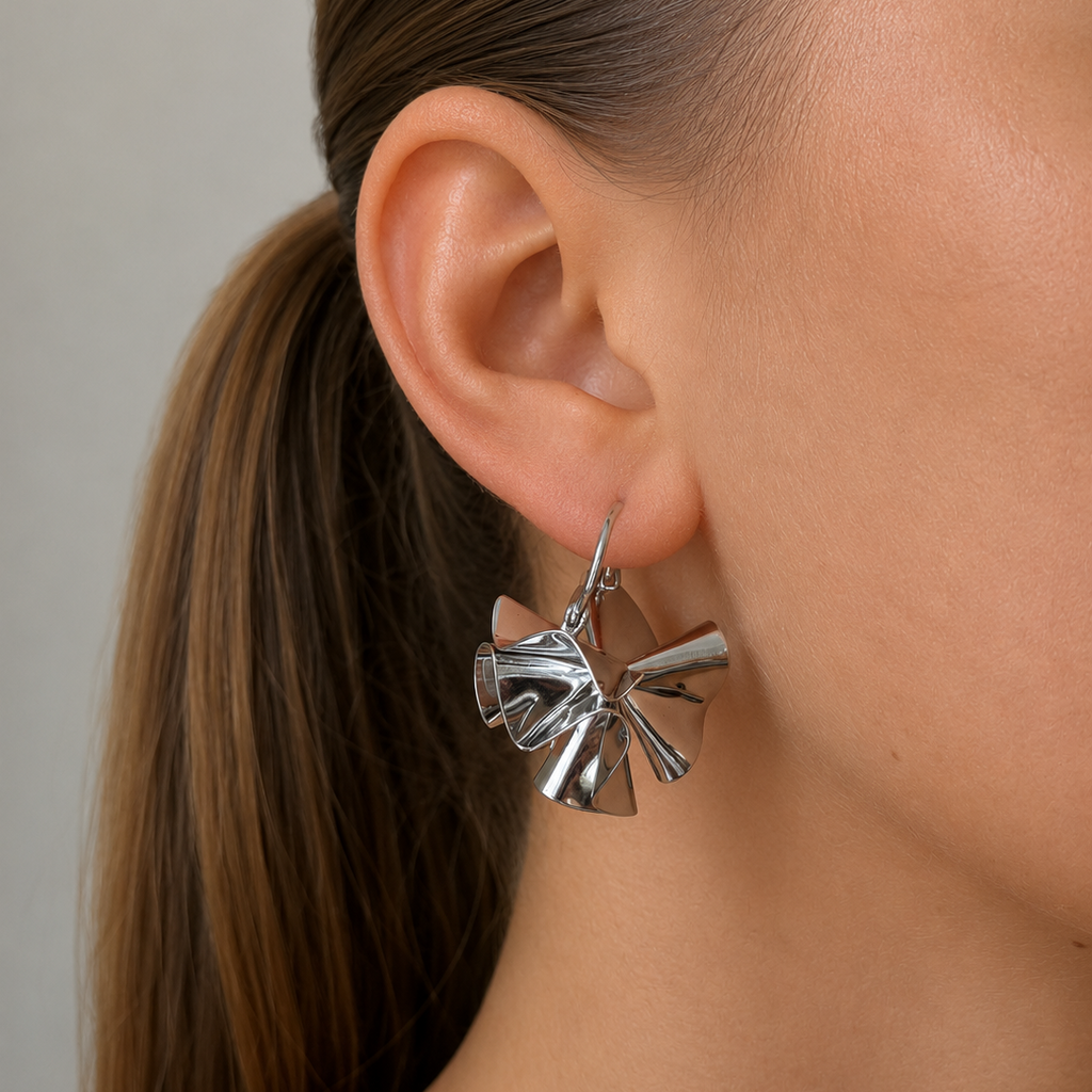 Hedvig Deco Hoops Silver