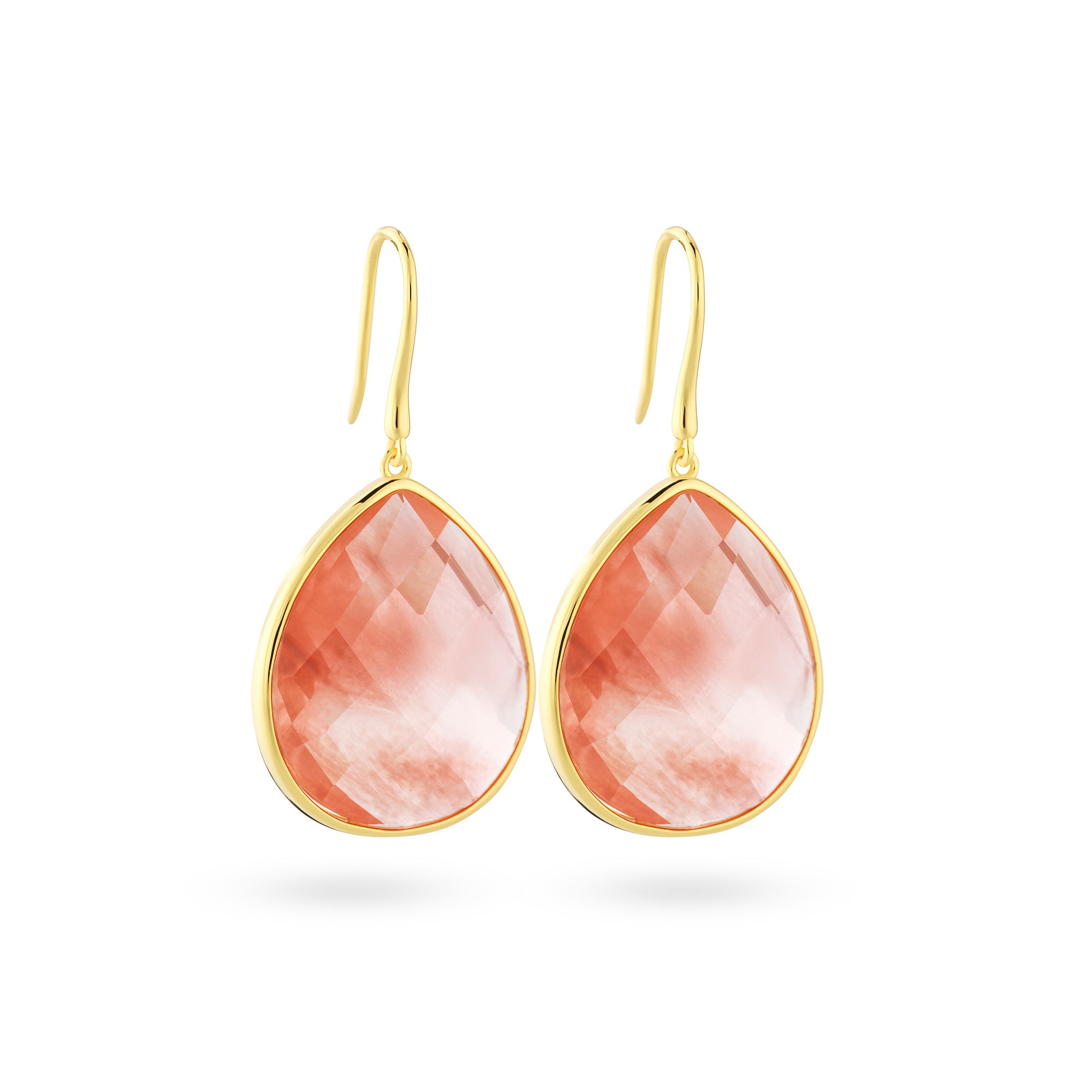 Paulina Just Perfect Earrings Apricot Pink - Charlotte Bonde Sthlm