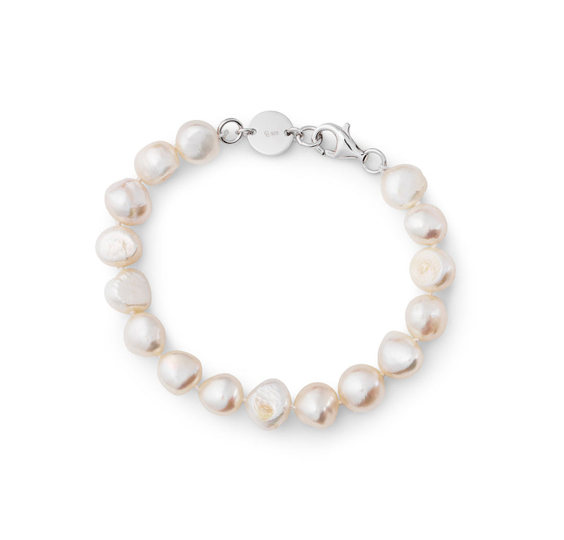 Signature Vanity White Pearl Bracelet