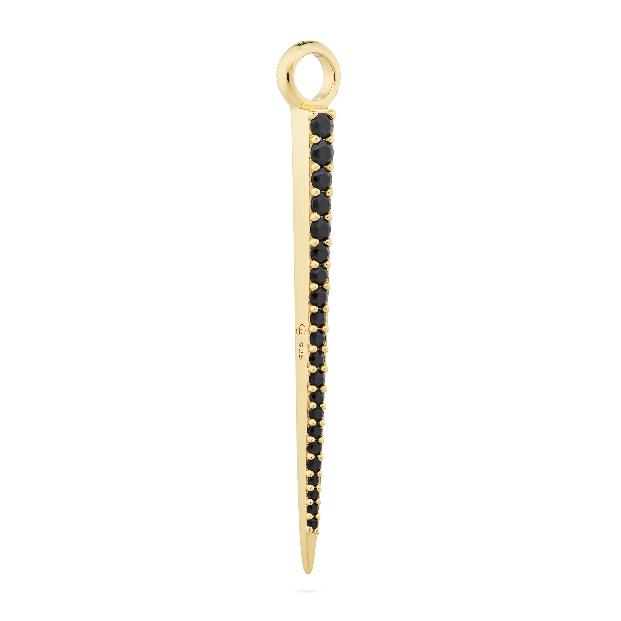 Signature Spike Pendant Black Spinel - Charlotte Bonde Sthlm