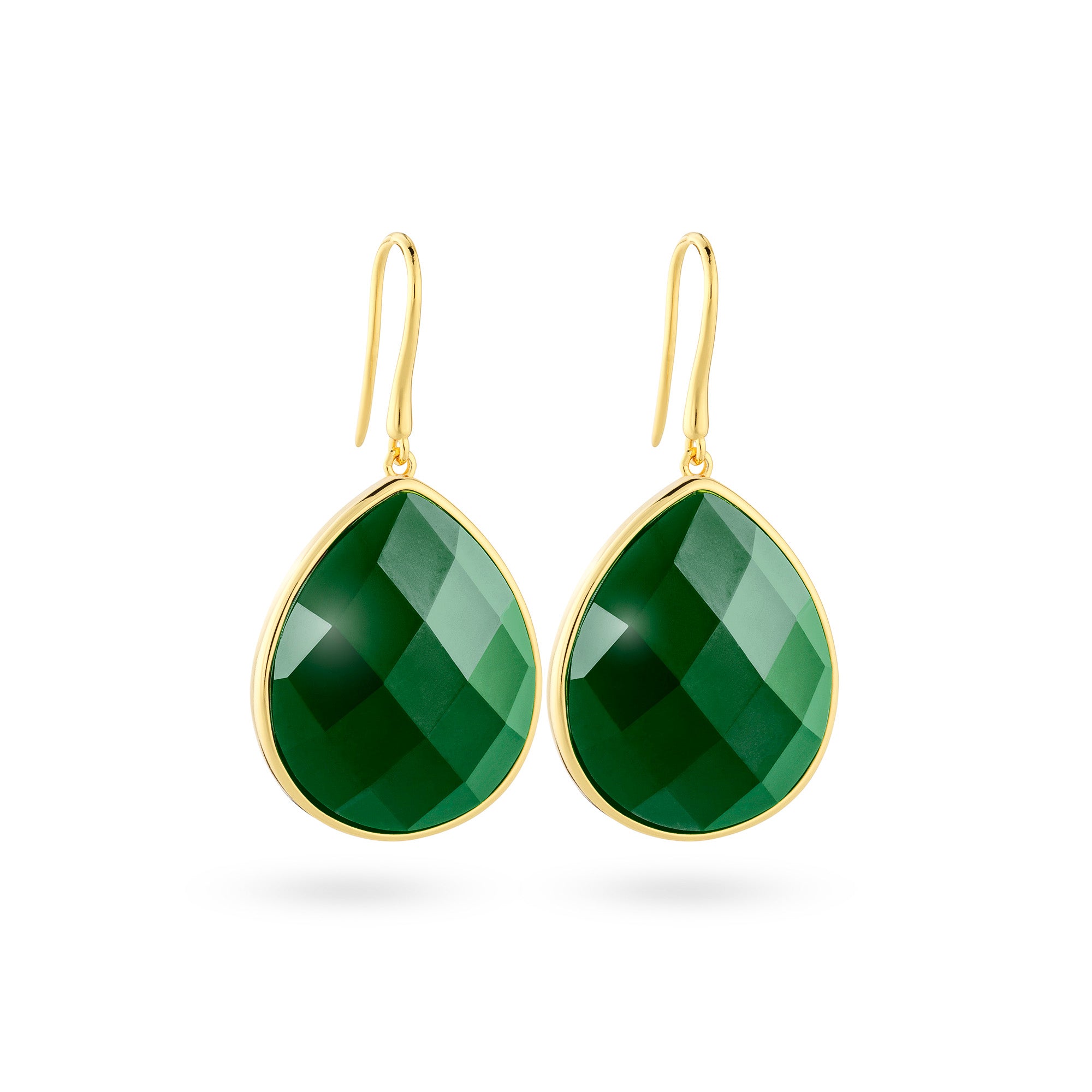 Paulina Just Perfect Earrings Green Gold