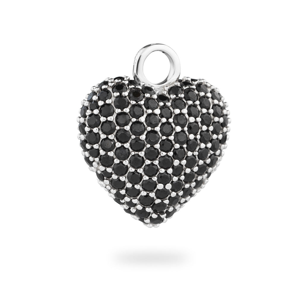 Signature Eternal Heart Pendant Black Spinel