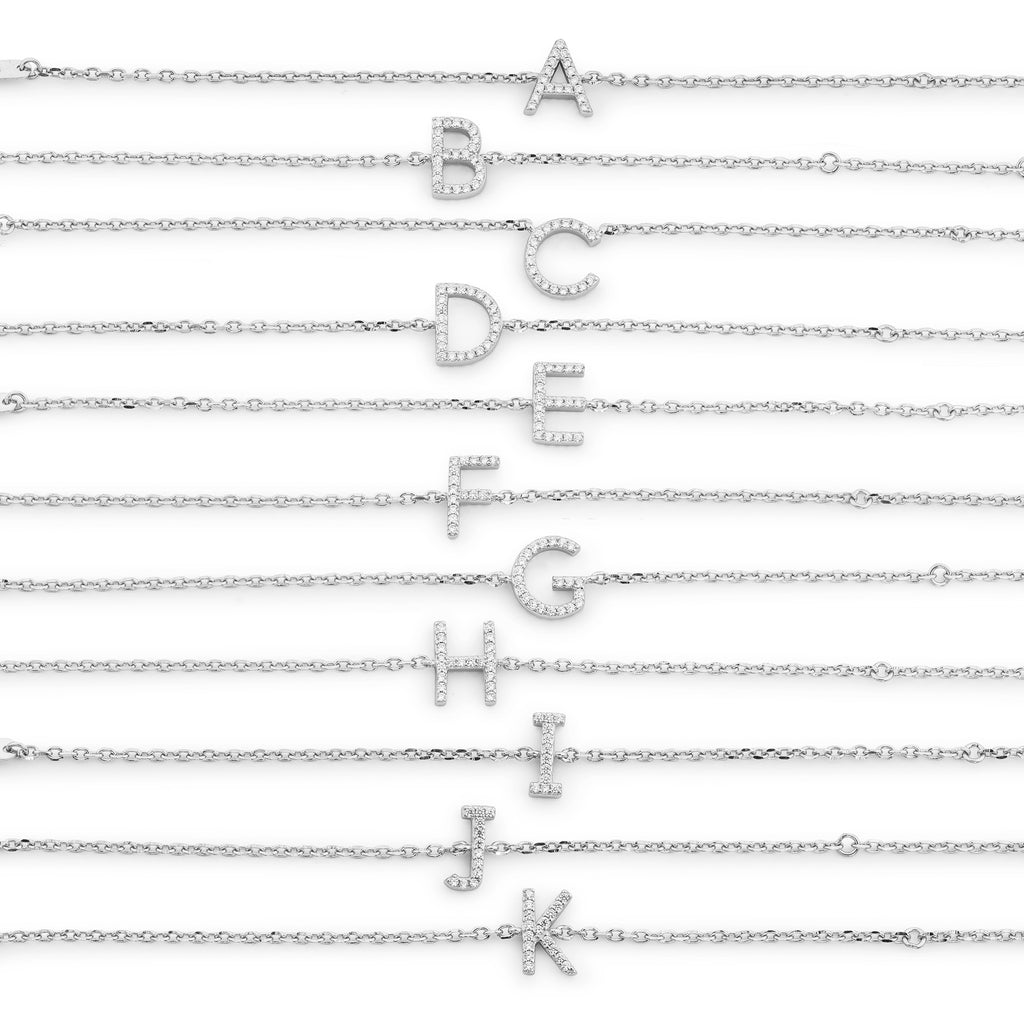 Irma Letter Bracelet Silver - Charlotte Bonde Sthlm