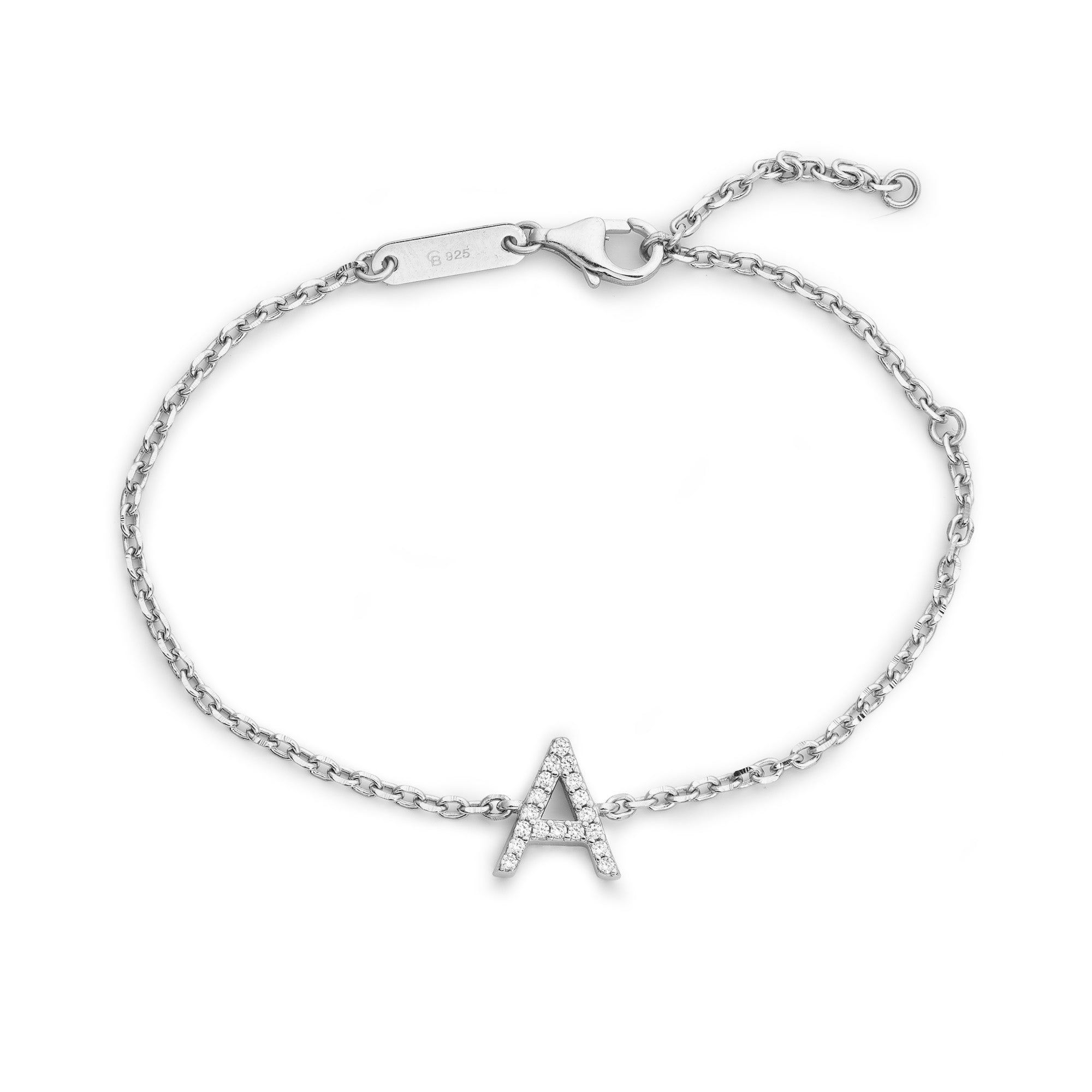 Irma Letter Bracelet Silver - Charlotte Bonde Sthlm
