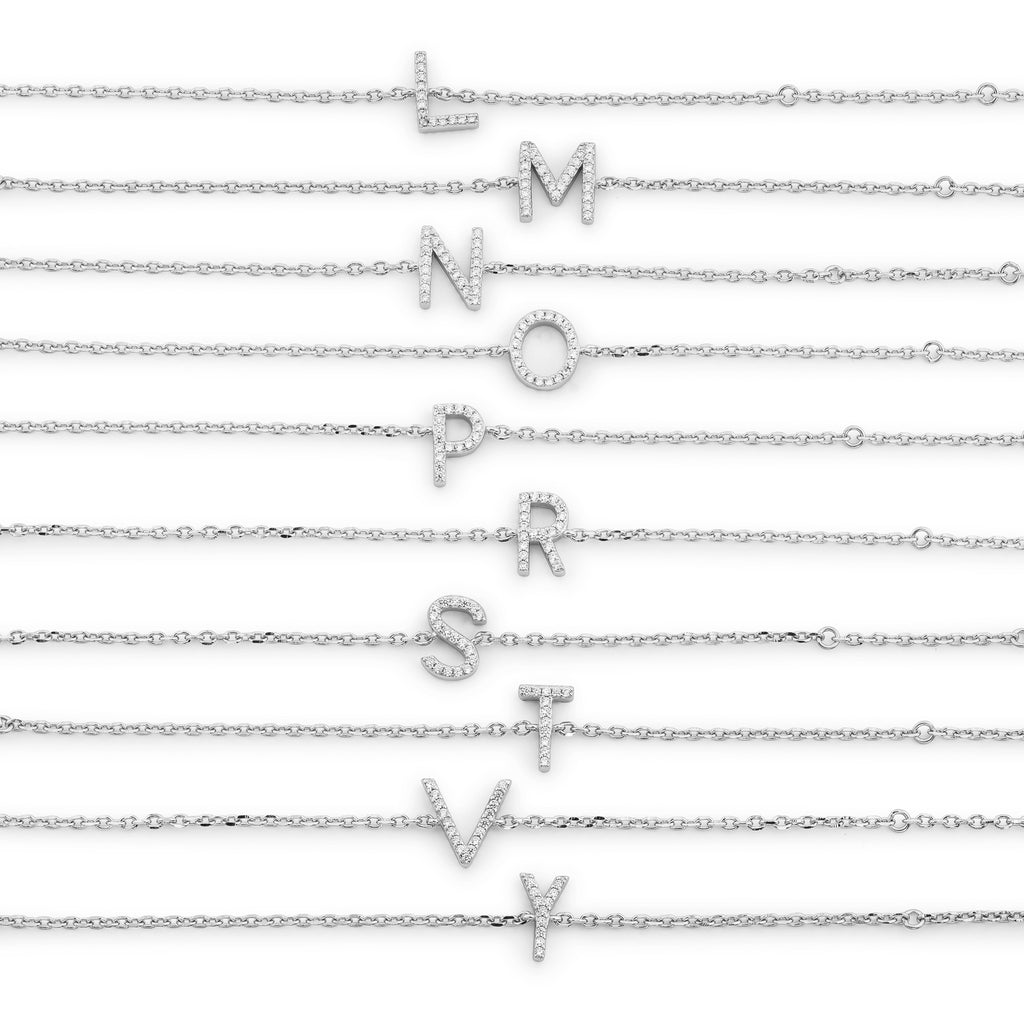 Irma Letter Bracelet Silver - Charlotte Bonde Sthlm