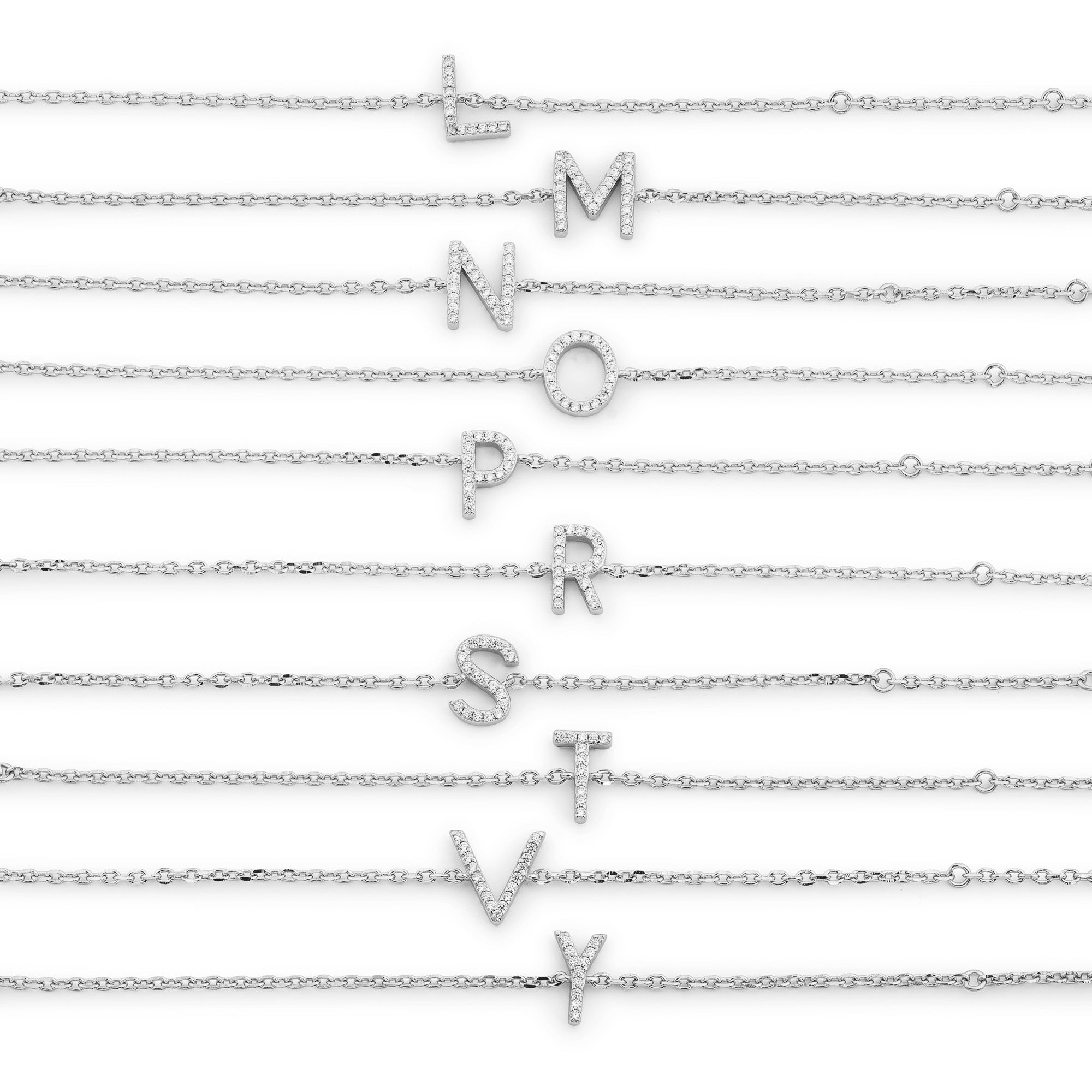 Irma Letter Bracelet Silver - Charlotte Bonde Sthlm