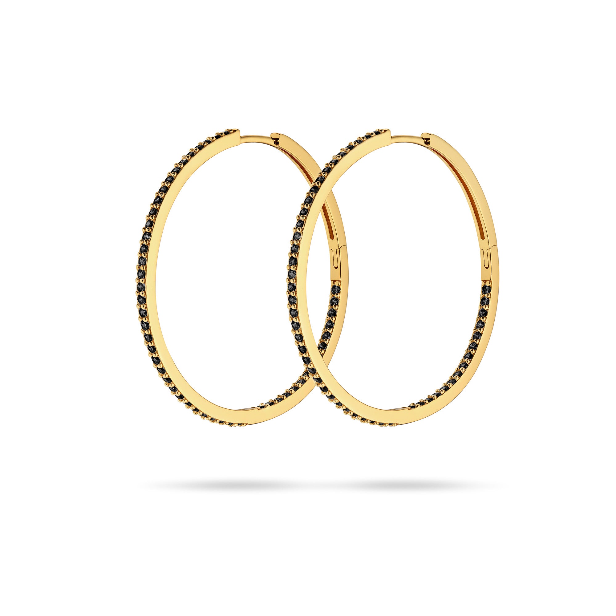 Irma Eternity Amazon Hoops Black Spinel - Charlotte Bonde Sthlm