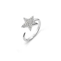 Timeless Eternal Love Star Ring Rock Crystal Silver - Charlotte Bonde Sthlm