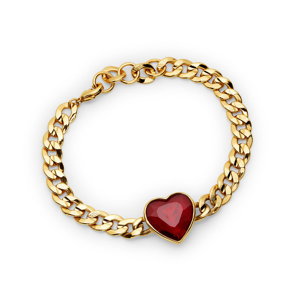 Eternal Love Vanity Bracelet Red Crystal - Charlotte Bonde Sthlm