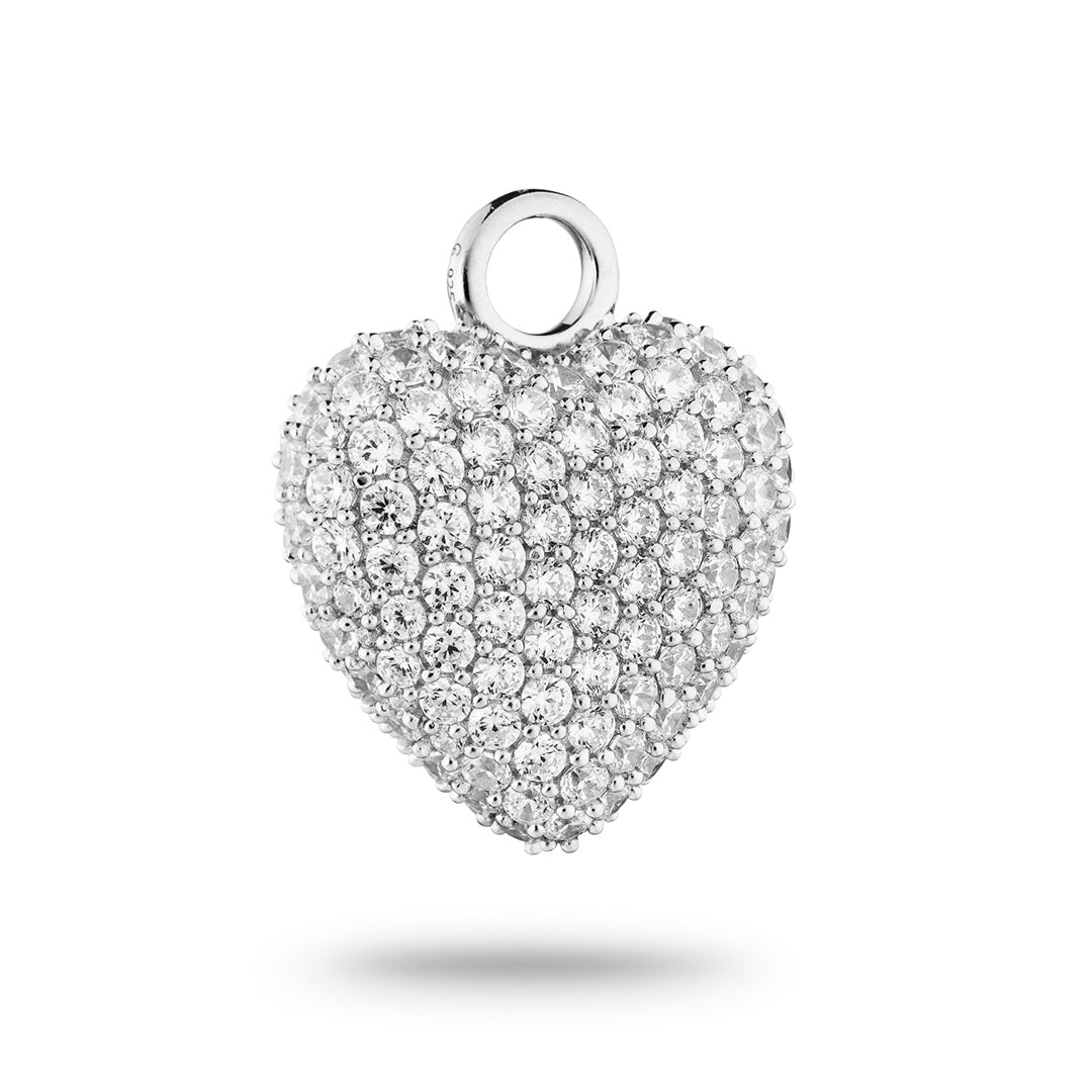 Signature Eternal Heart Pendant Rock Crystal - Charlotte Bonde Sthlm