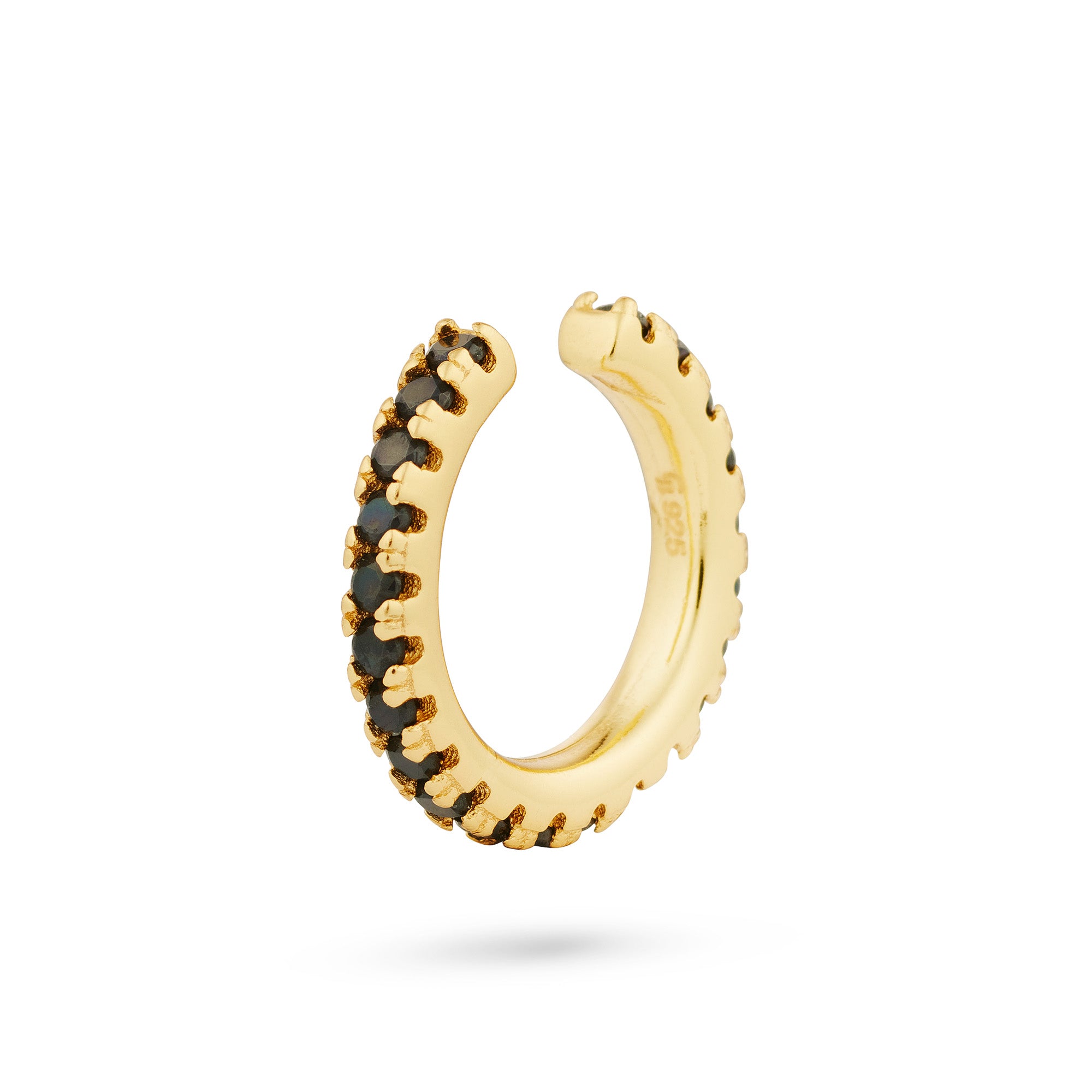 Irma Ear Cuff Black - Charlotte Bonde Sthlm