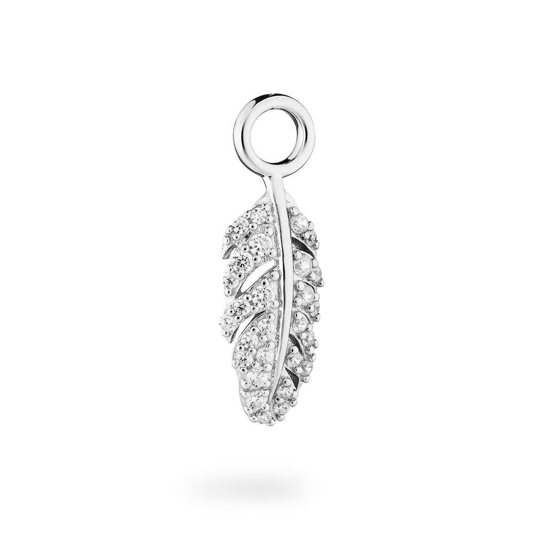 Signature Boho Feather Pendant Rock Crystal - Charlotte Bonde Sthlm