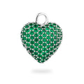 Signature Eternal Heart Pendant Green Spinel Silver - Charlotte Bonde Sthlm