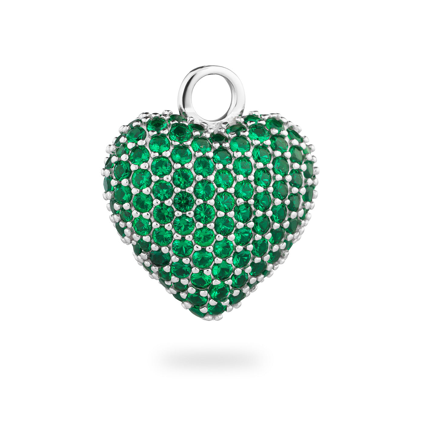 Signature Eternal Heart Pendant Green Spinel Silver - Charlotte Bonde Sthlm