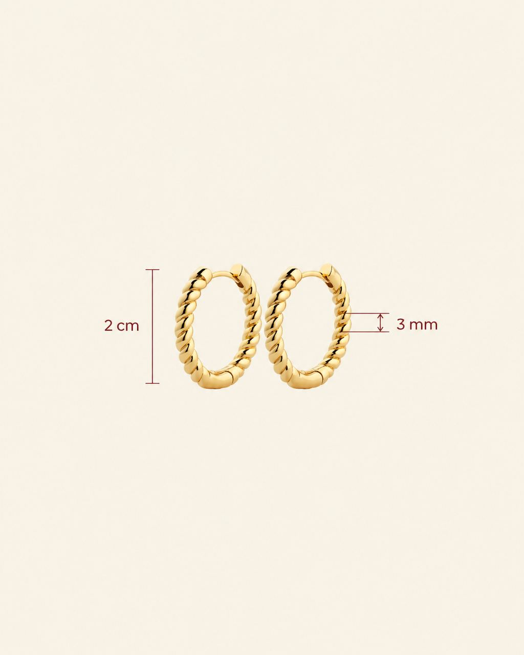 Timeless Spin Hoops Gold - Charlotte Bonde Sthlm