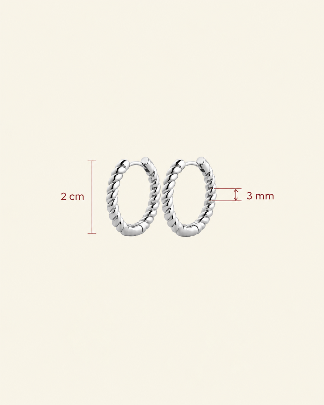 Timeless Spin Hoops Silver - Charlotte Bonde Sthlm