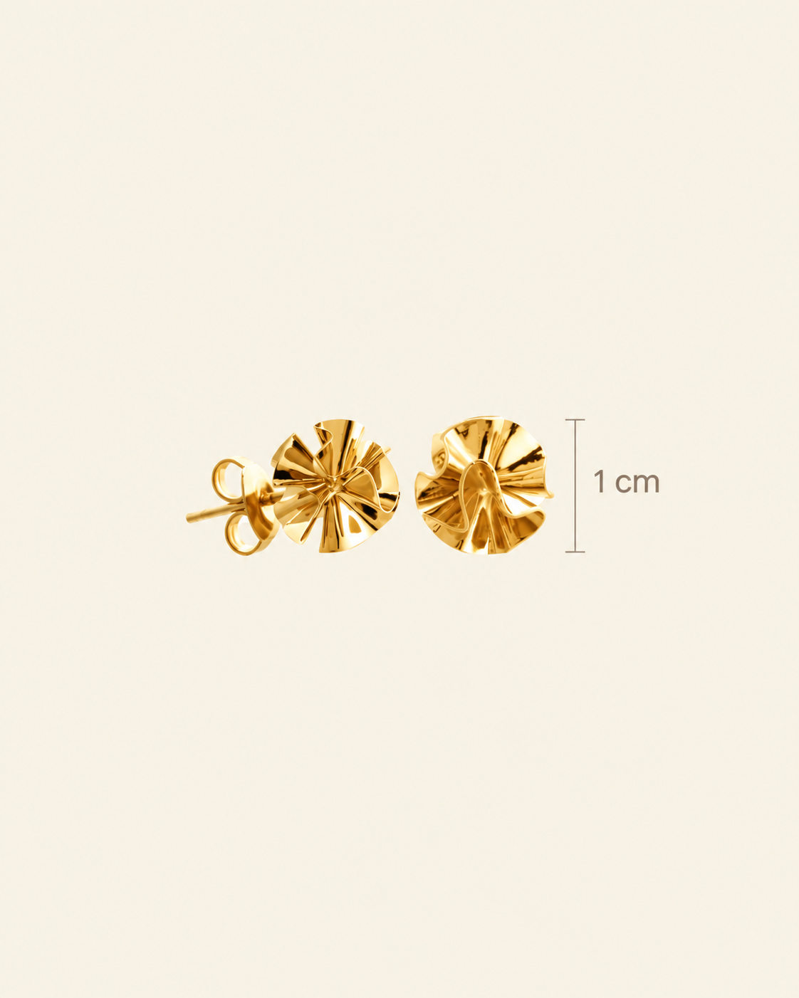 Hedvig Deco Petite Studs Gold - Charlotte Bonde Sthlm