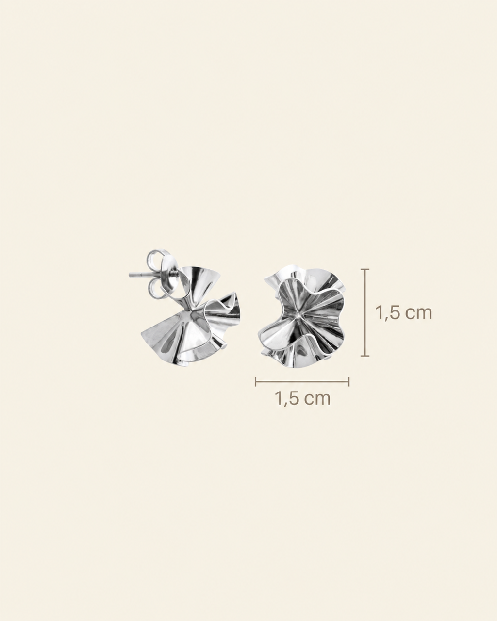Hedvig Deco Petite Hoops Silver - Charlotte Bonde Sthlm