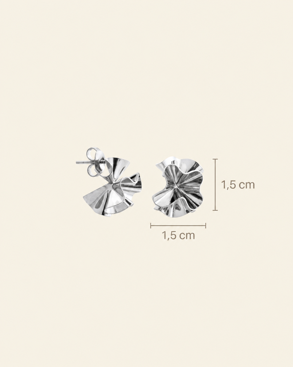 Hedvig Deco Petite Hoops Silver - Charlotte Bonde Sthlm