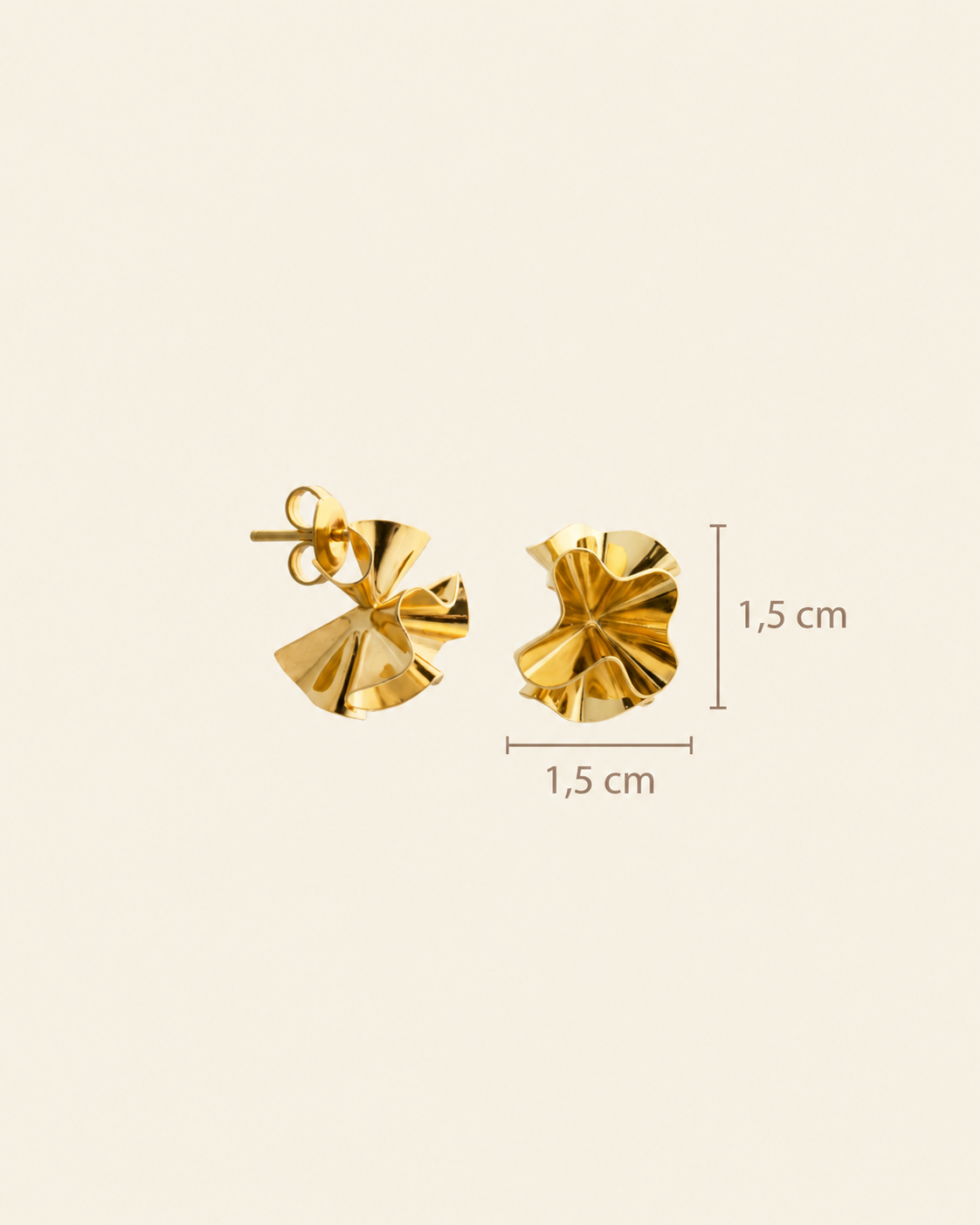 Hedvig Deco Petite Hoops Gold - Charlotte Bonde Sthlm
