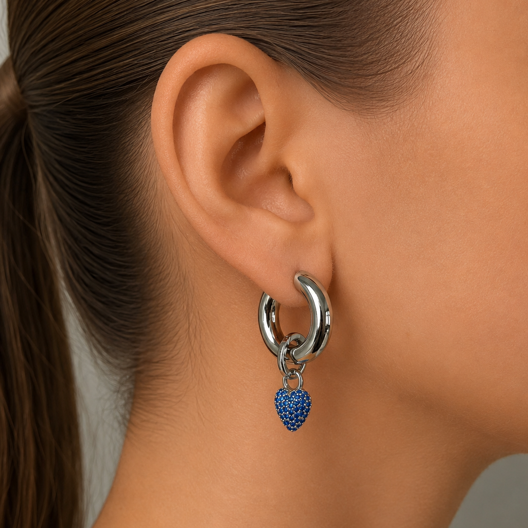 Timeless Chunky Hoops Silver - Charlotte Bonde Sthlm