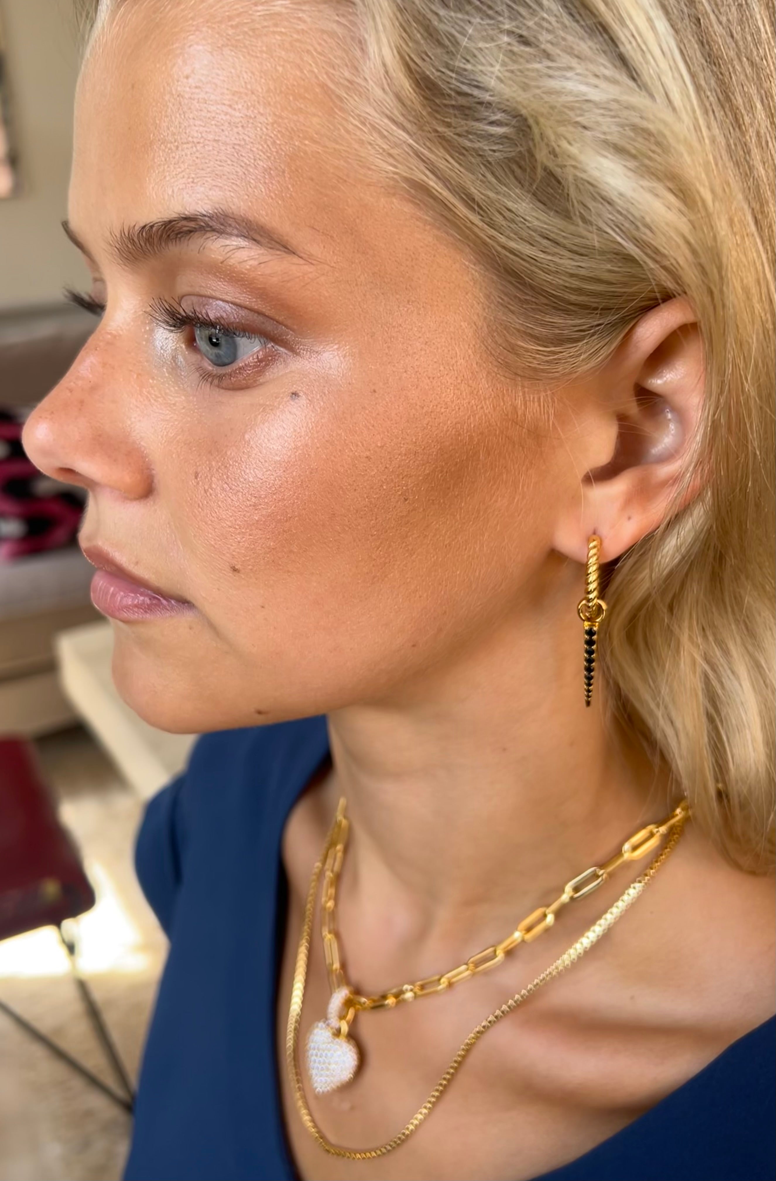 Signature Petite Spike Pendant Black Spinel - Charlotte Bonde Sthlm