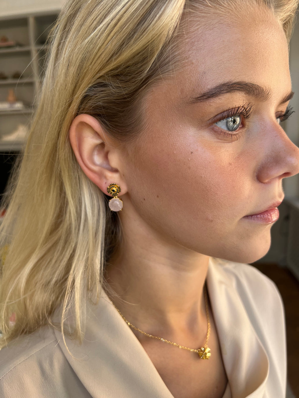 Labyrinth Just Perfect Earrings Black Spinel - Charlotte Bonde Sthlm