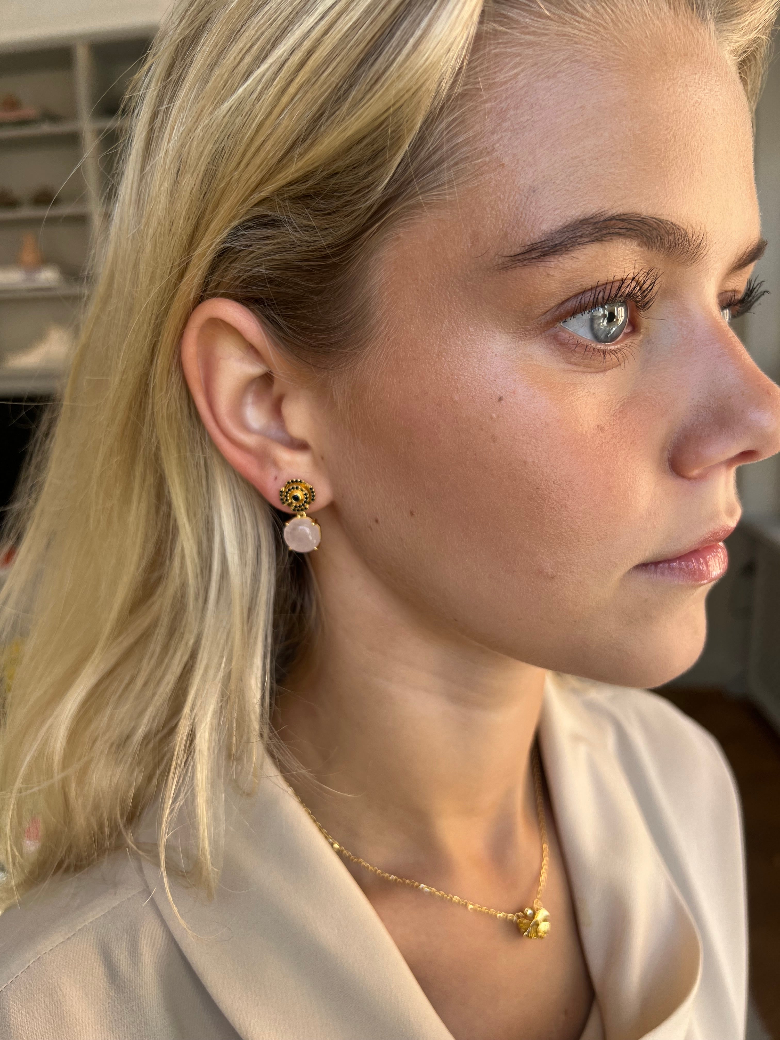 Labyrinth Just Perfect Earrings Black Spinel - Charlotte Bonde Sthlm