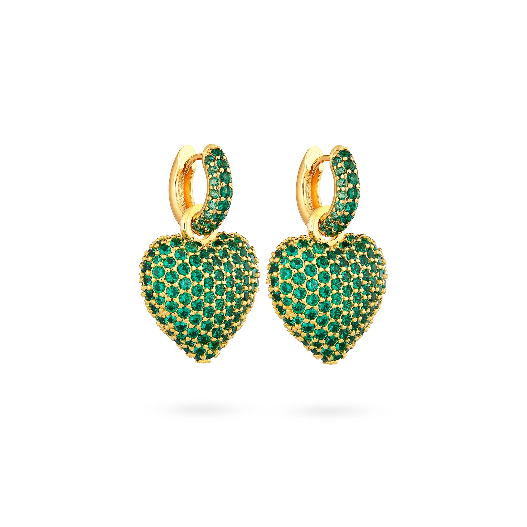Timeless Tiny Hoops Green Spinel - Charlotte Bonde Sthlm
