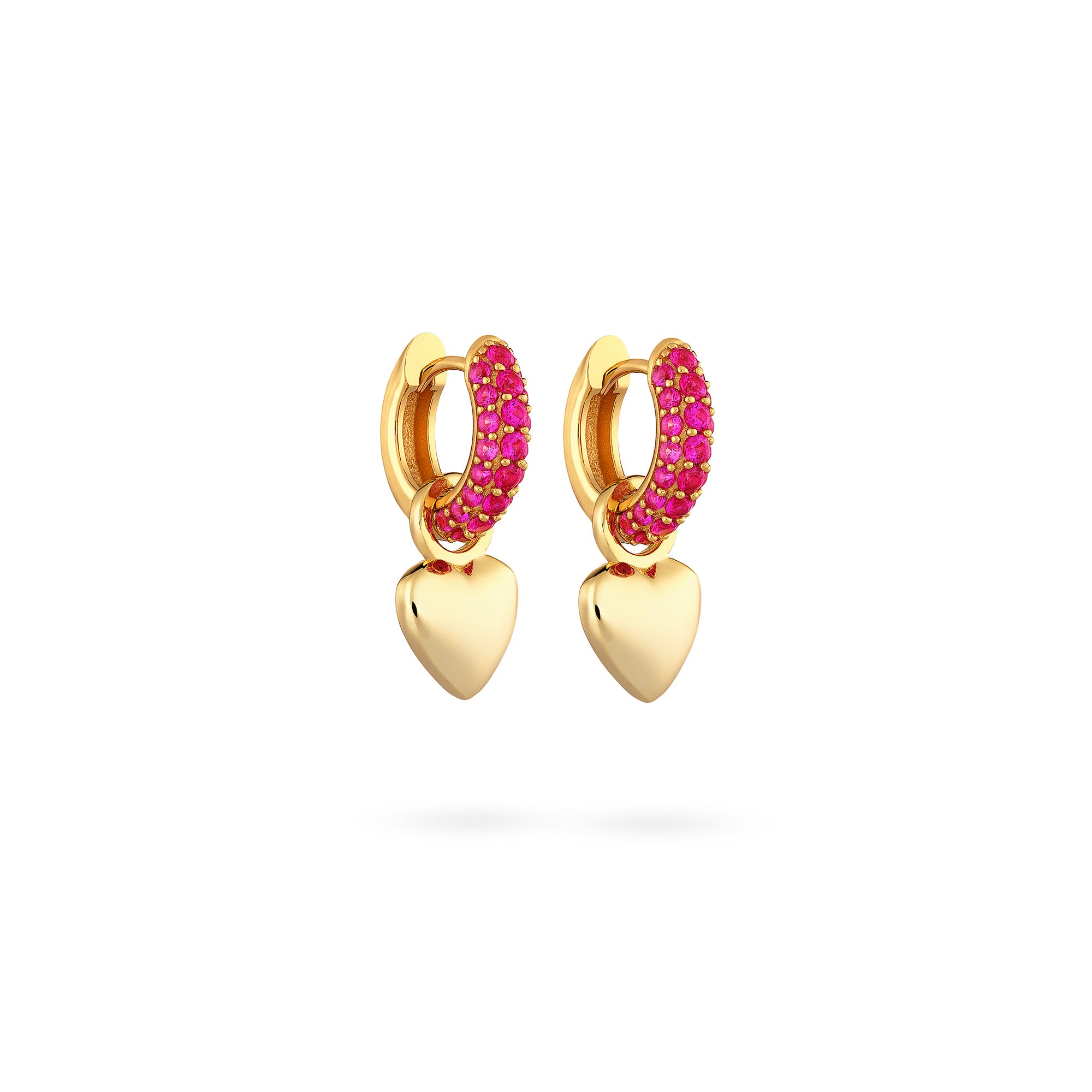 Timeless Tiny Hoops Ruby - Charlotte Bonde Sthlm
