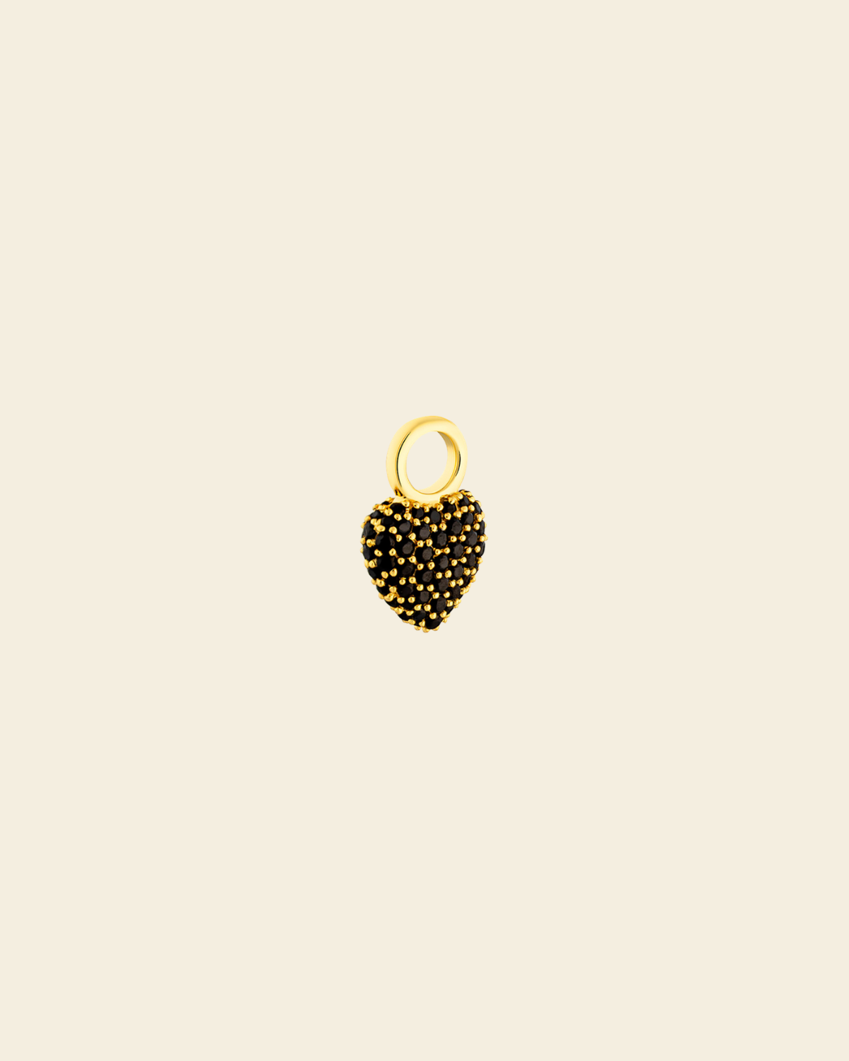Eternal Heart Mini Pendant Black Spinel - Charlotte Bonde Sthlm