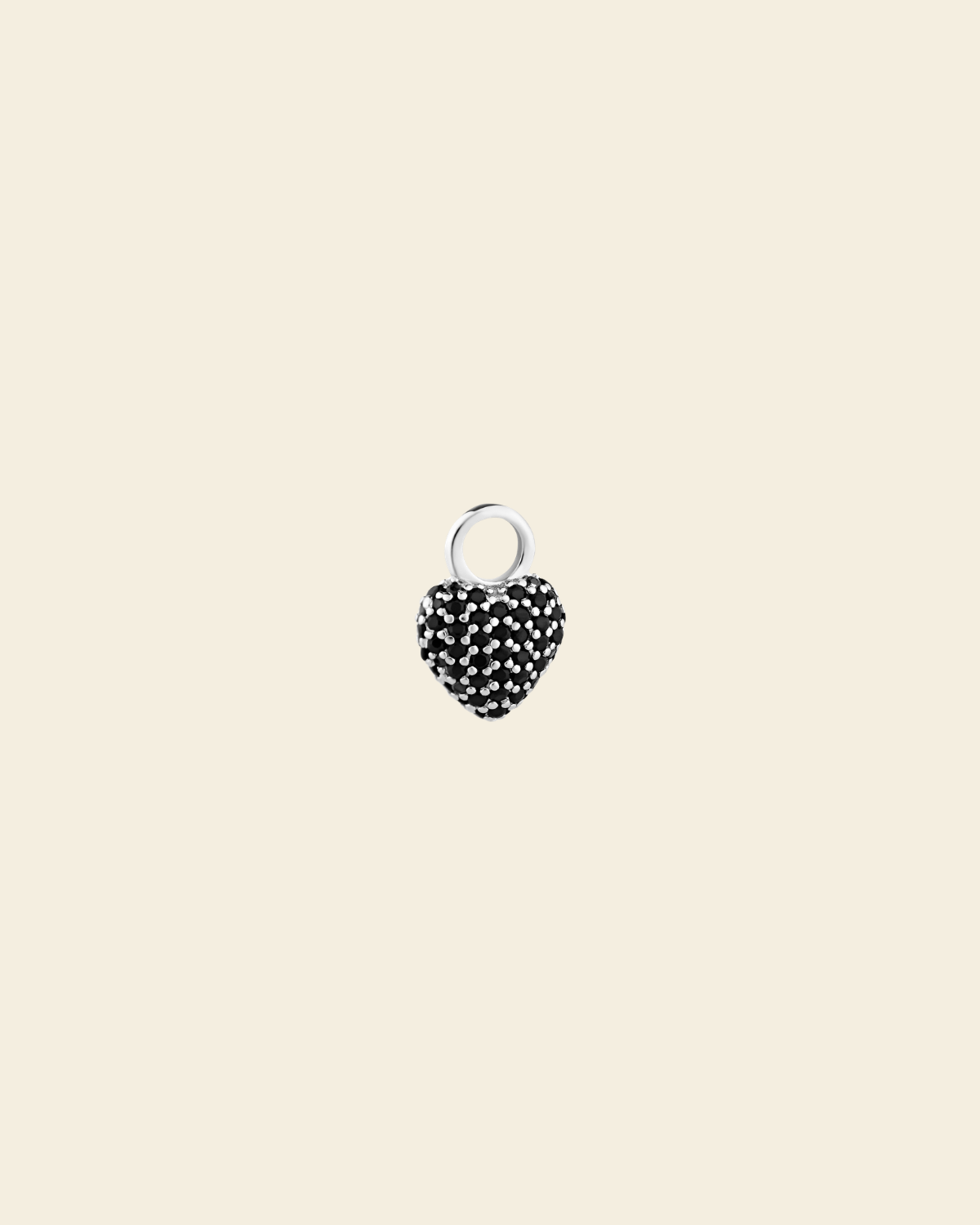 Eternal Heart Mini Pendant Black Spinel - Charlotte Bonde Sthlm