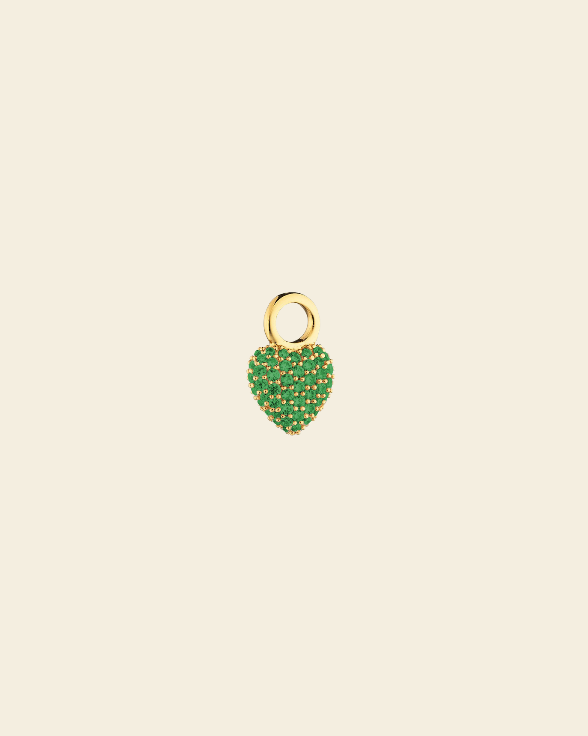 Eternal Heart Mini Pendant Green Spinel - Charlotte Bonde Sthlm