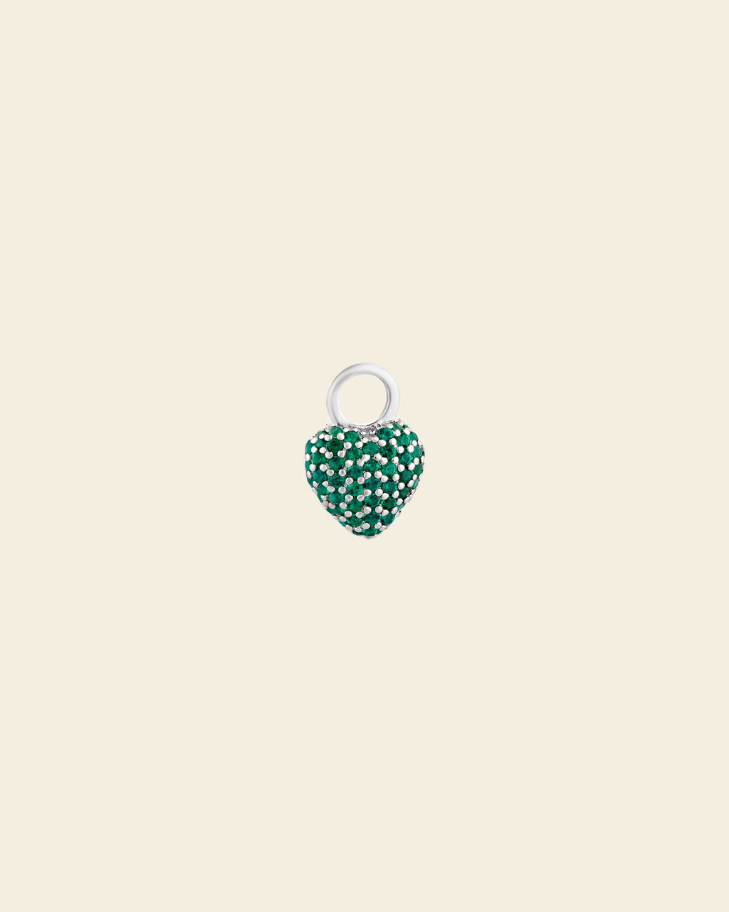Eternal Heart Mini Pendant Green Spinel - Charlotte Bonde Sthlm