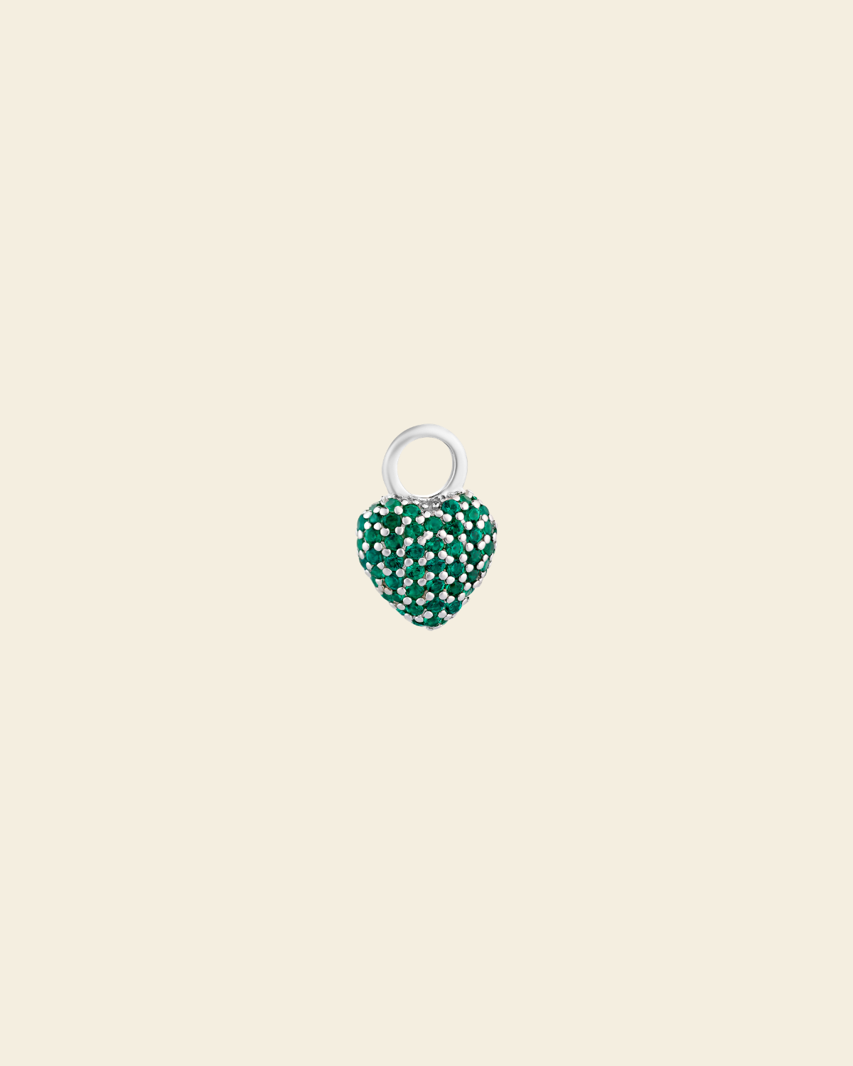 Eternal Heart Mini Pendant Green Spinel - Charlotte Bonde Sthlm