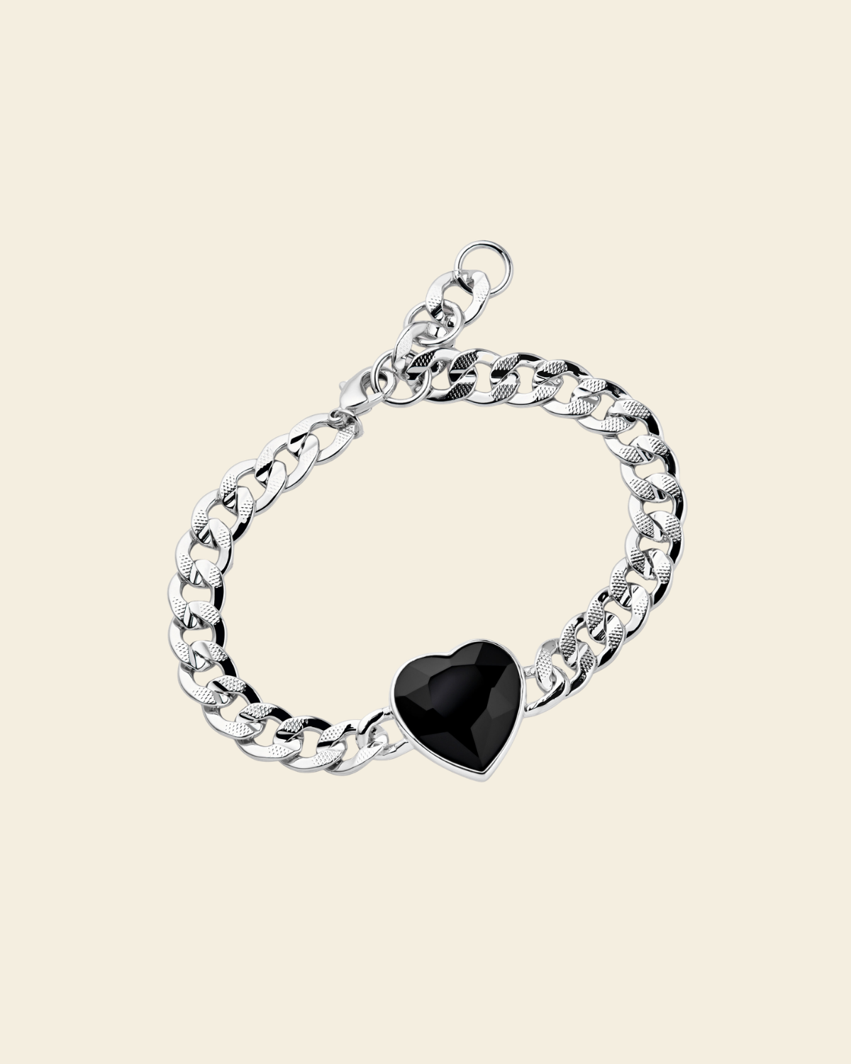 Eternal Love Vanity Bracelet Black Crystal Silver - Charlotte Bonde Sthlm
