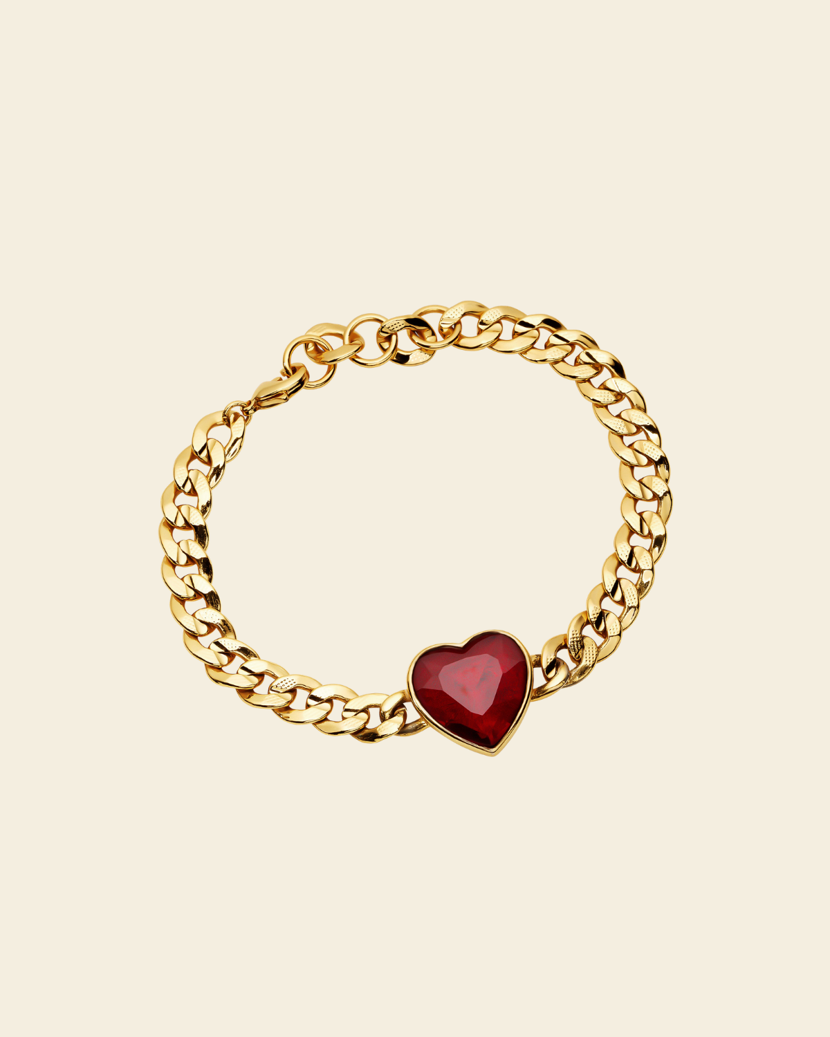 Eternal Love Vanity Bracelet Red Crystal - Charlotte Bonde Sthlm