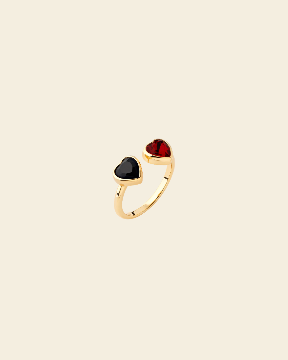 Eternal Love Vanity Mix Ring Red/Black Crystal - Charlotte Bonde Sthlm