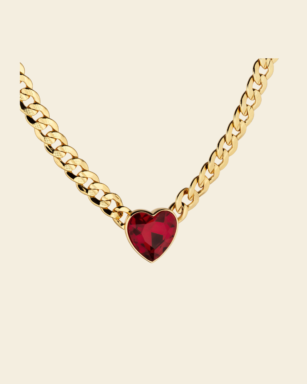 Eternal Love Vanity Necklace Red Crystal - Charlotte Bonde Sthlm