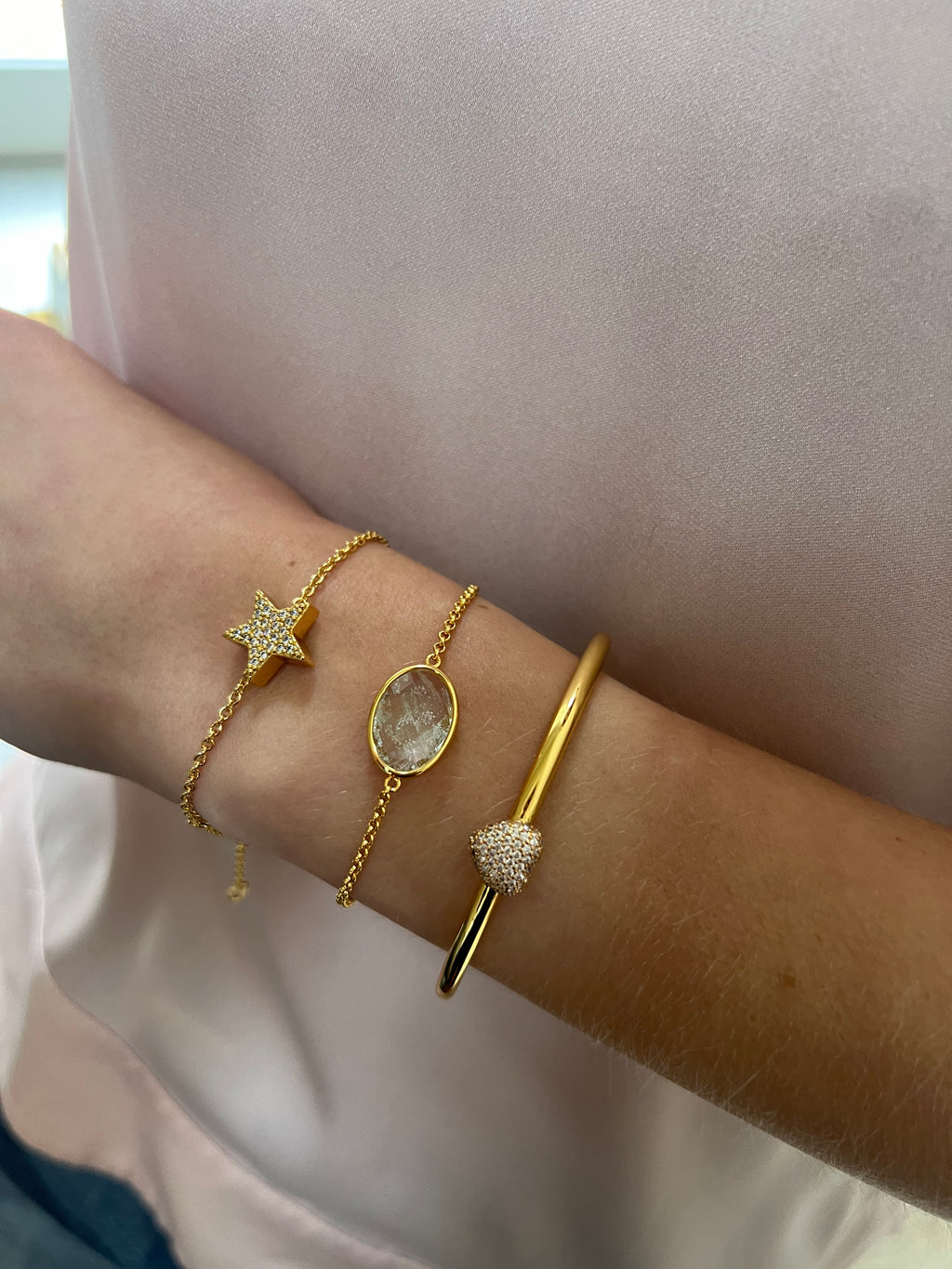 Timeless Eternal Love Star Bracelet Rock Crystal - Charlotte Bonde Sthlm