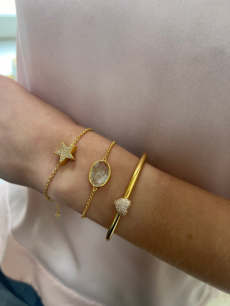 Timeless Eternal Love Star Bracelet Rock Crystal