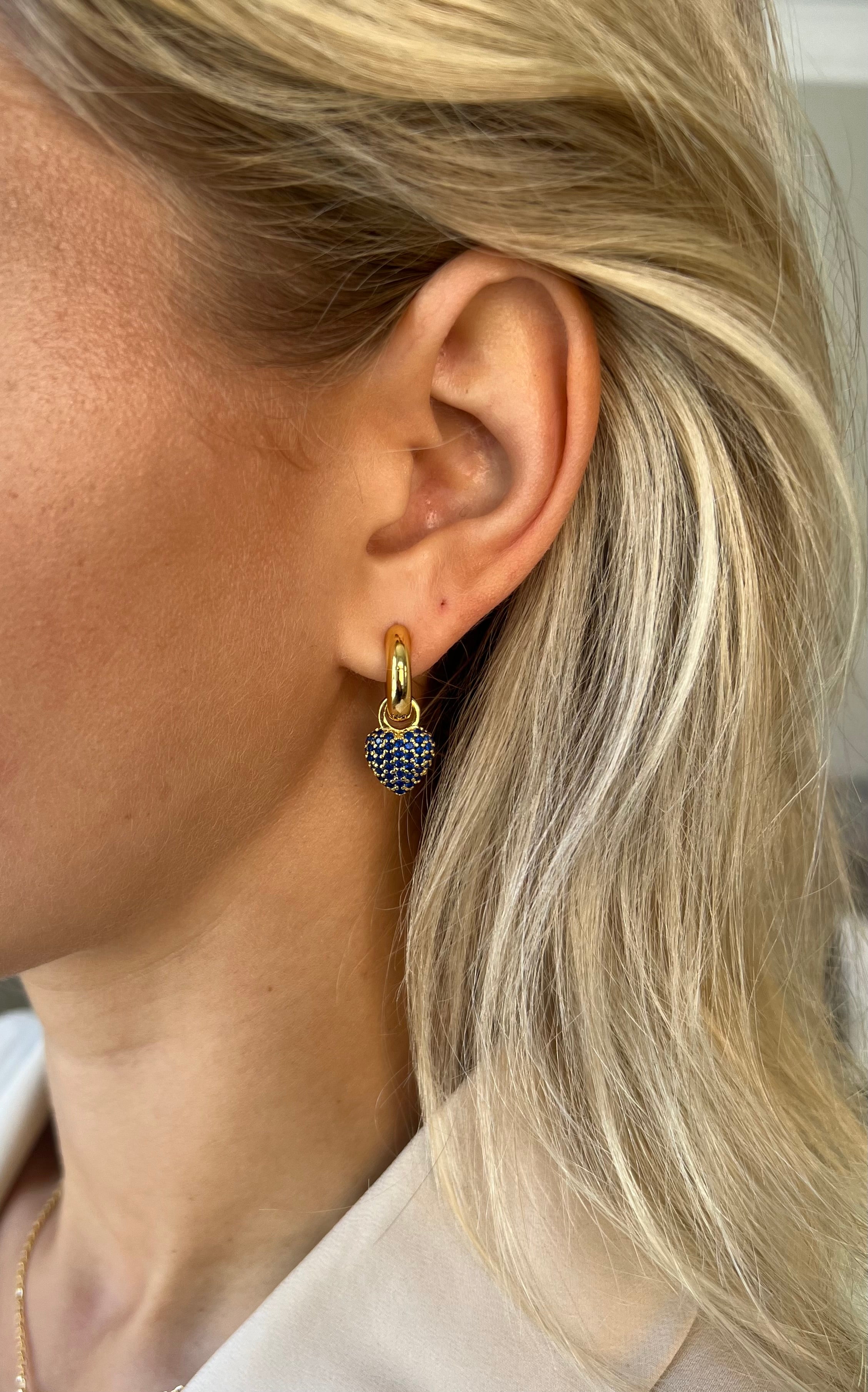 Eternal Heart Mini Pendant Blue Spinel - Charlotte Bonde Sthlm