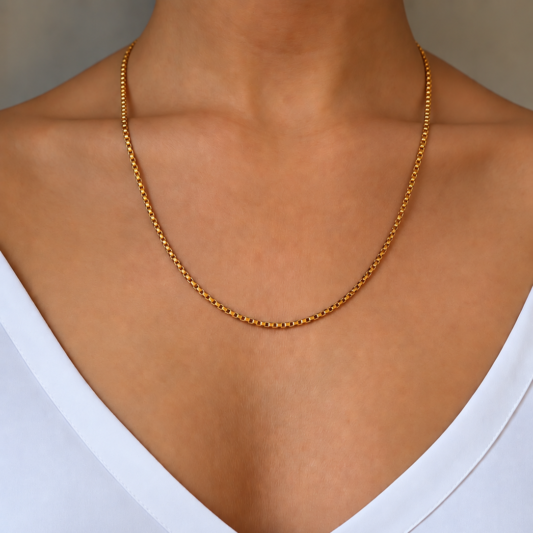 Signature Stack Venezia Chain 55 cm Gold 2 mm - Charlotte Bonde Sthlm