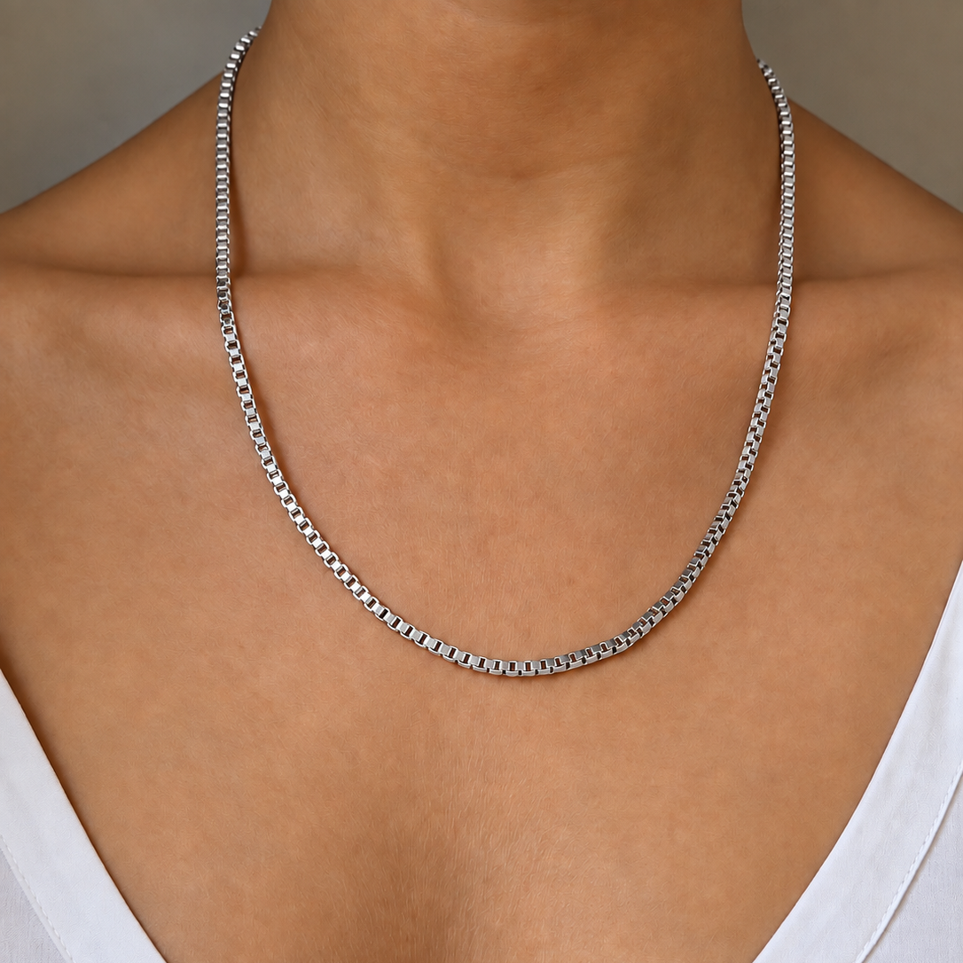 Signature Stack Venezia Chain 55 cm Silver 3 mm - Charlotte Bonde Sthlm