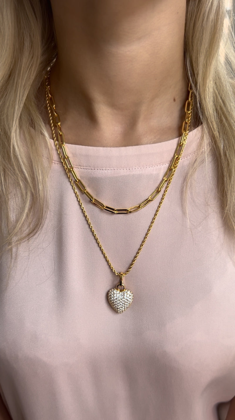 Signature Eternal Heart Pendant Rock Crystal