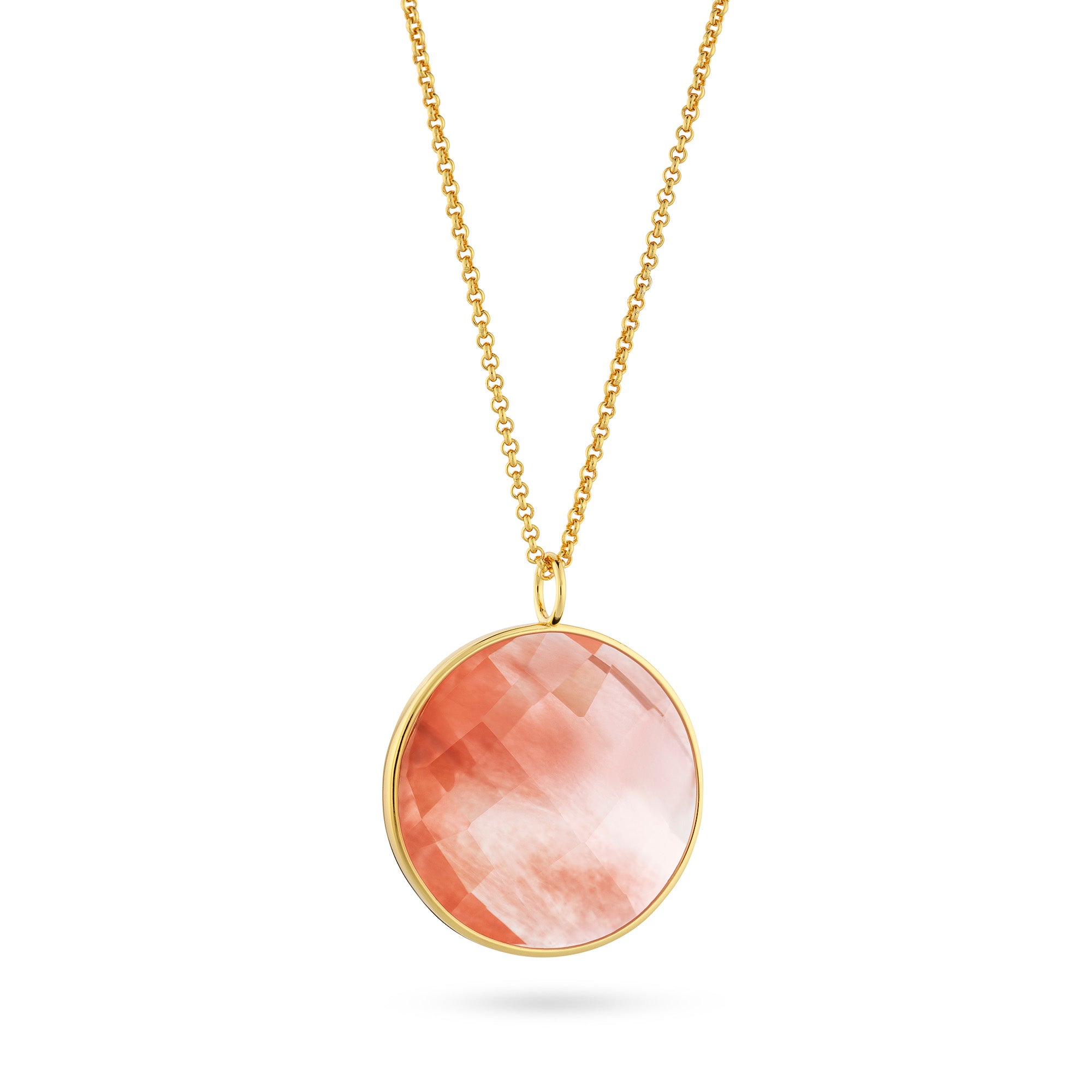 Paulina Vanity Necklace Apricot Pink - Charlotte Bonde Sthlm