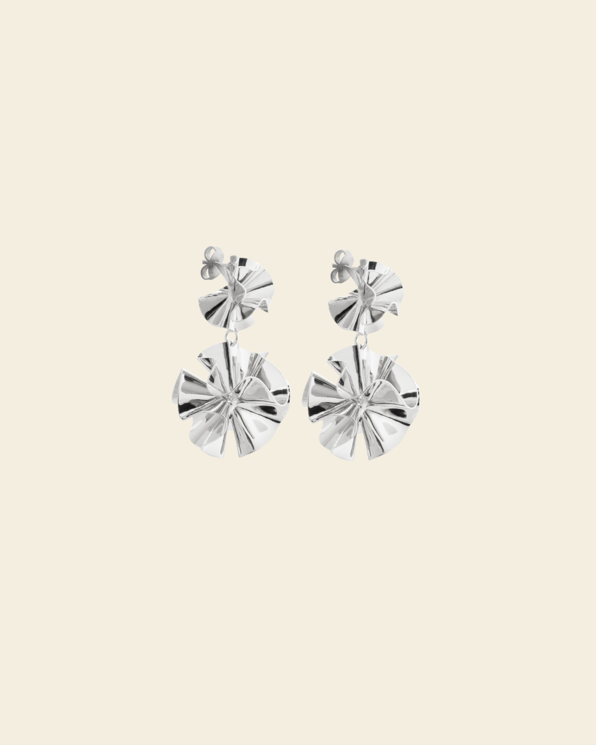 Hedvig Deco Mix Earrings Silver - Charlotte Bonde Sthlm
